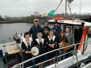 CONCERT: Members of the all-female shanty group Eight Bells are joined by shanty organisers and the crew of the Sarah Marie, under skipper Daryl Ewing.