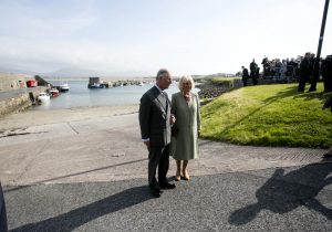 The Prince of Wales and the Duchess of Cornwall pause at Mullaghmore Pier in Sligo on the second day their visit to the west of Ireland.  Photo Chris Bellew / Copyright Fennell Photography 2015
