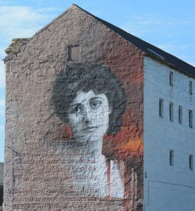 EYE CATCHING: The mural of Maud Gonne, one of several around Sligo town, were highly praised by the adjudicator.