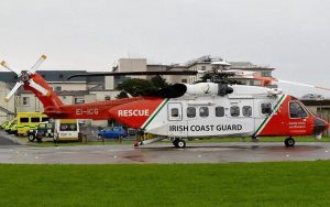 MOUNTAIN RESCUE: One of the 300 missions carried out by Rescue 118 happened back in February when students were stranded on high ground above the Gleniff Horseshoe. Members of Sligo Leitrim Mountain Rescue and the Strandhill-based helicopter were able to  reach the students and either airlift or walk them out of danger. 