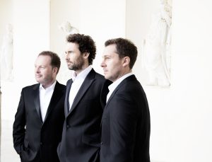 CELTIC TENORS: (l-r) James Nelson, Matthew Gilsenan and Daryl Simpson will perform in Lissadell Church on Saturday, May 7.