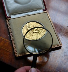 MEDAL: The Nobel medal presented to WB Yeats in 1923. 