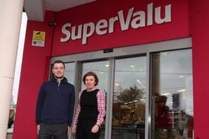 LOCAL BUSINESS: James Kerwin and Martina Mullaney outside of SuperValu in Grange. 
