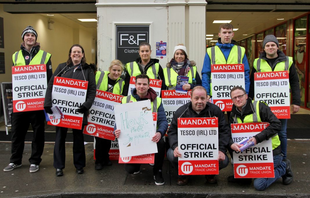 Sligo Tesco workers on strike today Sligo Weekender Sligo News