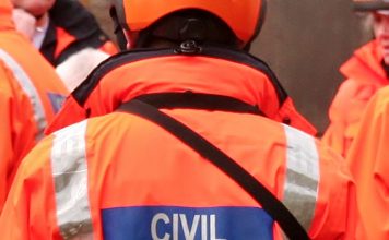 Civil Defence test skills at Hazlewood