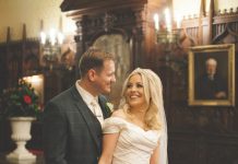 Church wedding goes ahead despite the weather