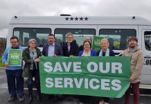 Sligo Post Office protest at the Dail